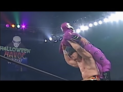 Eddie Guerrero vs. Rey Mysterio - Cruiserweight Championship vs. Mask Match: Halloween Havoc 1997