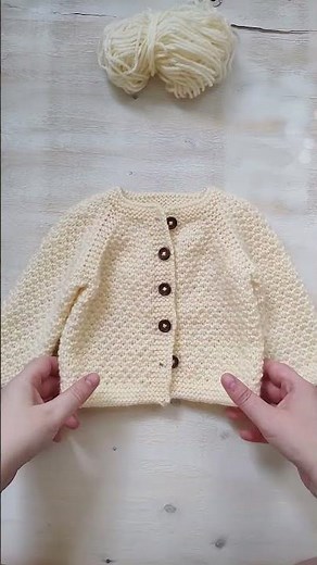 knitting pattern for baby sweater. Aster Baby Cardigan Knitting Pattern
