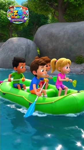 Kids River Rafting Adventure | Fun River Boat Trip with Friends