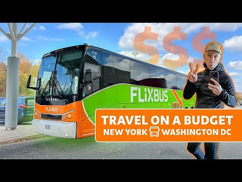 REVIEW | TRAVEL CHEAP IN USA | Flixbus from New York to Washington DC