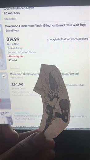 Will cinderace be a plush? #pokemon