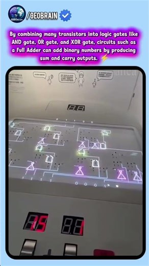 How logic gate performing mathmatics operation #electronics #transistor