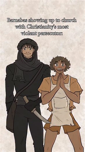 Anna Miriam Brown on Instagram: "Basically word for word. 😂 “When Paul arrived in Jerusalem, he tried to join the disciples; but they were all afraid of him, not believing that he really was a disciple. However, Barnabas took him and brought him to the apostles, and described to them how Saul had seen the Lord on the road [to Damascus], and how He had spoken to him, and how at Damascus Saul had preached openly and spoken confidently in the name of Jesus. So he was with them, moving around freel