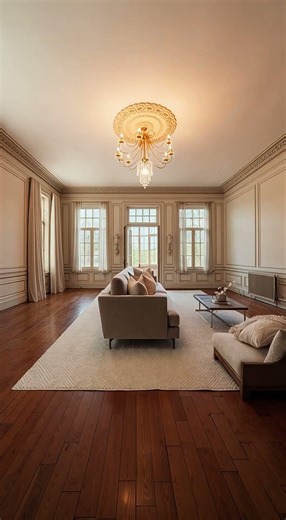 A Classic Living Room in Vintage Style… Timeless Elegance ✨