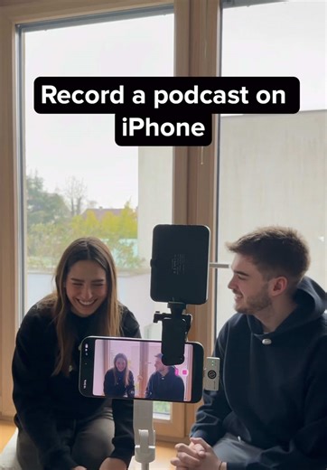 Learn how to easily record and edit a podcast on your iPhone with just a tripod, iPhone, and mics#detailvideo #iphone #tutorial #video