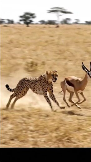 Cheetah vs Springbok | Explosive Speed Chase Across the Savanna