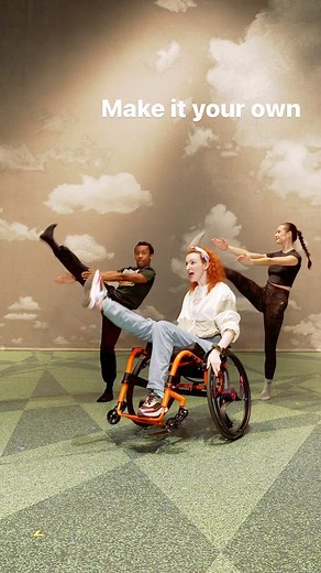 Matthew Bourne’s New Adventures | Us 🤝 air guitar. Dance it in the kitchen, in the office, in the classroom. Make it your own. #InclusiveDance #SensoryAdaptation... | Instagram