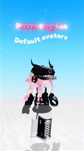Recreating the default avatars! #roblox