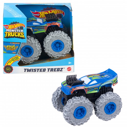 Hot Wheels Monster Trucks Twisted Tredz Rodger Dodger Vehicle, 1:43 Scale Creature-Themed Toy Truck - Walmart.ca