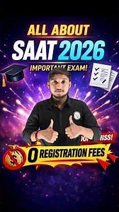 ALL ABOUT SAAT 2026 | NO REGISTRATION FEES #soa #iter #saat #btech #engineering #education #like