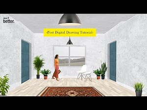 Post Digital Interior Architecture Drawing Tutorial