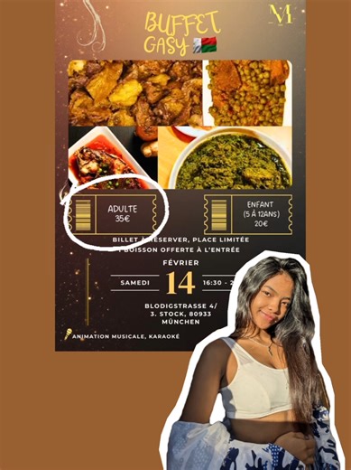 Buffet Gasy à München : Saveurs Malagasy et Animation