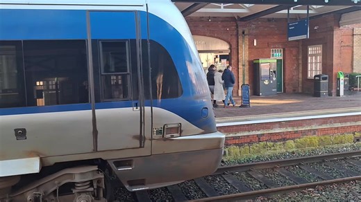 4016 NIR class 4000 leaving antrim station plat 1 for derry-londonderry doing the 13:47 service