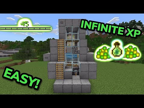 EASY XP FARM TUTORIAL in Minecraft Bedrock (MCPE/Xbox/PS/Switch/PC)