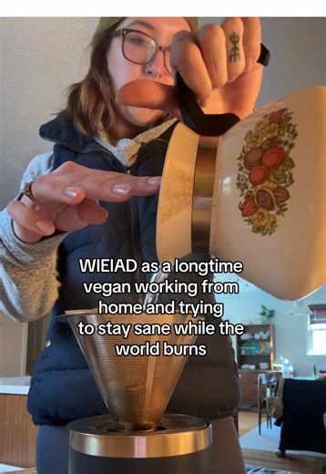 I’m not tracking my macros these days, but I’m pretty darn confident I stayed under 10% of my daily calories from saturated fat, which is easy to do when you’re not guzzling beef tallow, and whole milk by the way, and I know I exceeded how much protein I need in a day, easily. And I did it all plant based and deliciously 😌🌱😬#fyp #veganuary #plantbasedtiktok #veganyogurt #foodpyramid