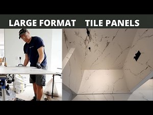 Dekton Large Format Tile Panels Modern Bathroom