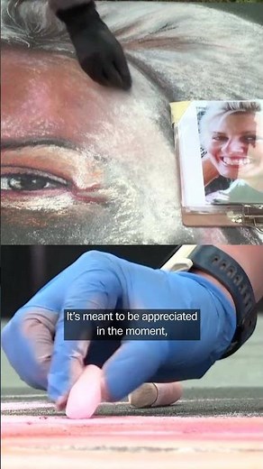 Chalk portraits honor Flight 93 victims on 25th anniversary of 9/11