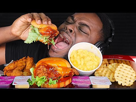 BEAST FEAST ASMR CHIK FIL A MUKBANG