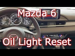 2021 Mazda 6 - Oil Change and Maintenance Reset