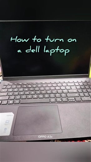 How to turn ON a dell laptop