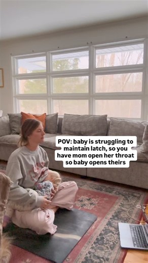 hayes epps on Instagram: "let me explain often times babies will have a closed throat during a feed and we’re not seeing the throat have movement or open. what I see is a closed throat and “no neck” babies with a tiny scrunched throat. the baby mirrors the mother. first we start by opening mom up and then the baby. breastfeeding moms often have a closed throat positioning along with closed pinched shoulders (I know because I am her 🙋🏼‍♀️), so I’ll start by opening mom up and then we starting c