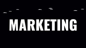 Download Marketing Icons Jumping And Morphing to Text 2D Animation On Alpha Channel for free