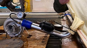 Spooling A Turbocharger With A Waterjet! *EXPLOSION* 🤯 #Waterjet | Waterjet Channel