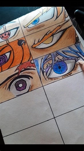 Draw Gojo eyes #animeart #shorts