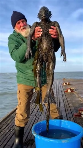 an older fisherman catches new species #scary #shorts