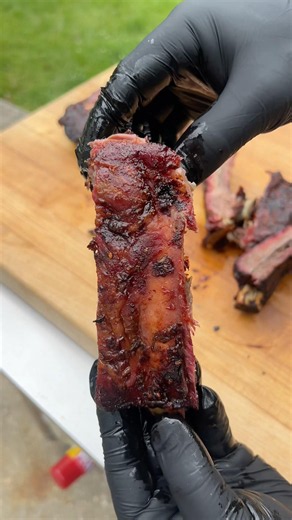 Beef Back Ribs 🍖 Full Recipe on my Site! #beefrecipe #beef #cooking #bbqmeat #appetizer #grilled