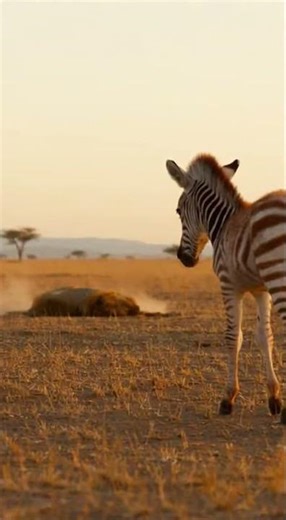 A Baby Zebra kicks a Lion into the dirt 💥
