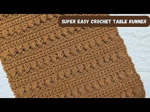 Super Easy Crochet Table Runner