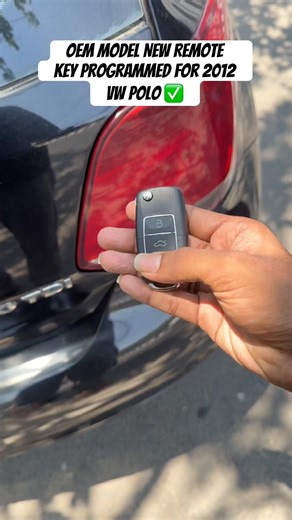 OEM remote key programmed for 2012 VW Polo 🔑 Fast, reliable car key service in Chennai 🚗✅