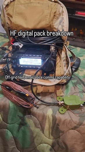 Practical Comms on Instagram: "HF digital pack — quick breakdown. This is the same setup from the last video, just laid out piece-by-piece so it’s easier to understand. No internet. No cell service. Just radio. #offgridcomms #hamradio #resilience"