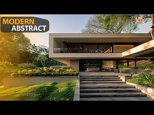 Modern Abstract House Design Blending Minimalism and Geometric Flow