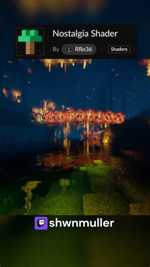 Best Shader? - Lush Waterways - Bridge #minecraft