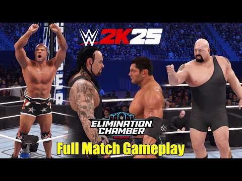 WWE 2K25 Undertaker wins Elimination Chamber - Full Match Gameplay