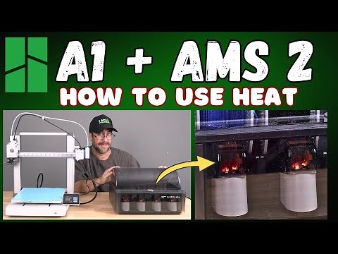 Bambu Lab A1: How to use Filament DRYING with AMS 2 Pro