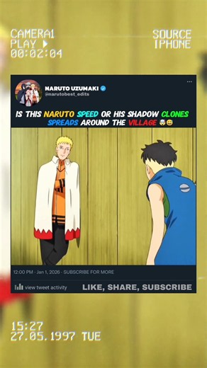 IS THIS NARUTO SPEED OR THE SHADOW CLONES SPREAD AROUND THE VILLAGE 🤯😅