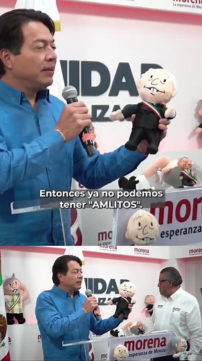 Mario Delgado lanza campaña con muñecos “AMLITOS” ante la prohibición del uso de la caricatura de López Obrador. #Latinus#InformaciónParaTi