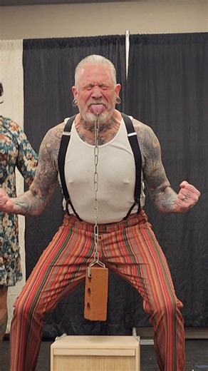 Villain Arts Tattoo Festivals on Instagram: "👅 WHAT THAT TONGUE DO? PHILLY’S ABOUT TO FIND OUT. 👅 They’ve breathed fire in Catching Fire, caused chaos in Jumanji and America’s Got Talent, showed up in Hellfest and The Houses October Built 2. Featured in eight Ripley’s Believe It or Not! books and museums nationwide, Captain & Maybelle bring classic sideshow shock with sharp timing and zero filler. 🔥 Acts that live between awe and disbelief 🎭 Real-deal sideshow, no safety net 😬 You will look