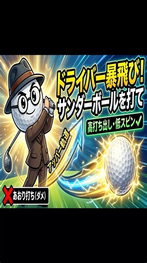 【スイング変えずに＋20Y】ドライバーの飛距離が激変！高打ち出し・低スピンを作る神セットアップ