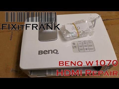 BenQ W1070 DLP Projector Repair / No Light-HDMI Issue Part 1