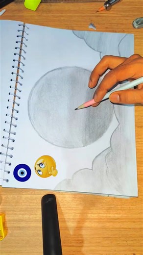 How To Draw A Simple Circle || Drawing Shading #shorts #howtodraw #circle #stepbystep #easydraw