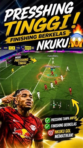 PRESSHING TINGGI BERUJUNG GOL NKUKU! 😱🔥 Finishing Dingin Bikin Lawan Panik