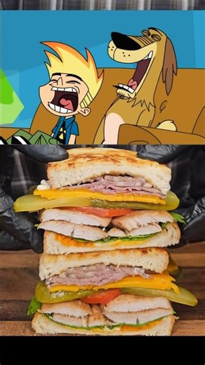 Johnny's Voice Commanded Mini Sandwich Cannon Test Lab!🥪 #shorts #johnnytest #sandwich #warnerbros