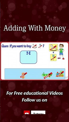 Money | Money Concepts | Addition and Subtraction with Money | Addition & Subtraction | Math #shorts