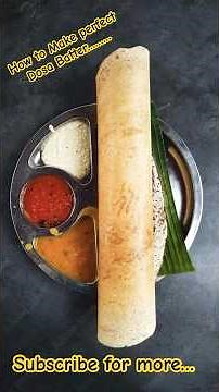 Traditional South Indian Dosa Batter |Easy Step by Step Guide #plaindosa #livedosa #dosa #dosarecipe