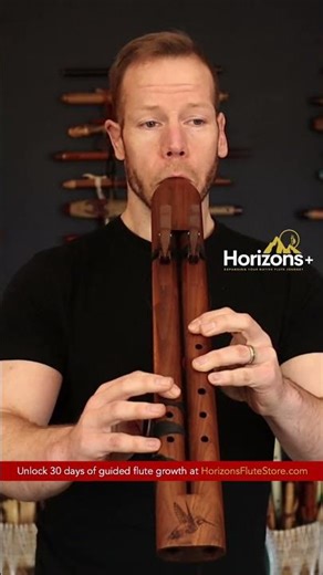 In Harmony | 1229 JD Hummingbird Drone Flute F# Walnut Native Flute