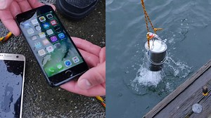 Performing a diving test on how water resistant "iPhone 7" is strong in water, surprising waterproof performance turned out